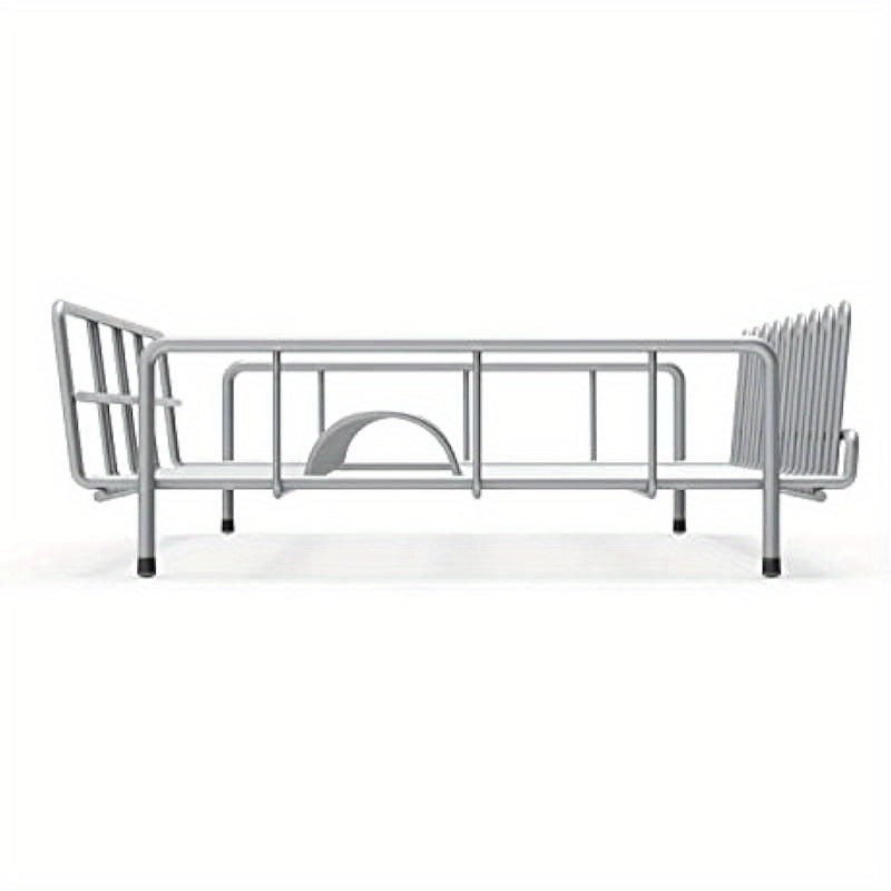 Large Capacity Rustproof Metal Dish Drying Rack with 18 Dish Slots & 9 Mug Hooks - Foldable Space-Saving Design, Non-Slip Rubber Feet, No Assembly Needed for Kitchen Countertop or Cabinet Storage (16.38x12.59x4.72 Inches), Kitchen Dish Drying Rack,
